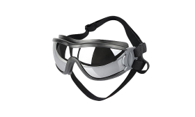 Okulary przeciwsłoneczne UV dla psa z regulowanymi paskami, wiatroszczelne, głowa 36-56 cm, żuchwa 20-25 cm, na zewnątrz.