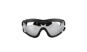 Okulary przeciwsłoneczne UV dla psa z regulowanymi paskami, wodoodporne, głowa 36-56 cm, żuchwa 20-25 cm, na zewnątrz.