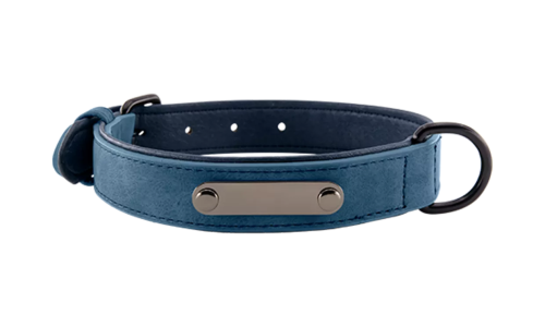 Luksusowa Aksamitna Obroża Dla Psa z Wygrawerowanym Napisem