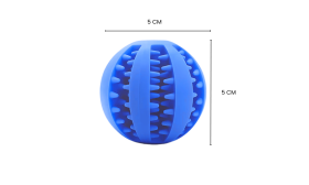 Piłka na Przysmaki dla Psa – Interaktywna Gumowa Zabawka Gryzak