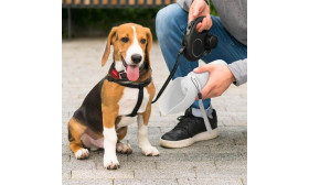 Składana Butelka na Wodę dla Psa 550 ml – Przenośna Miska na Wodę dla Zwierząt z Silikonu Spożywczego